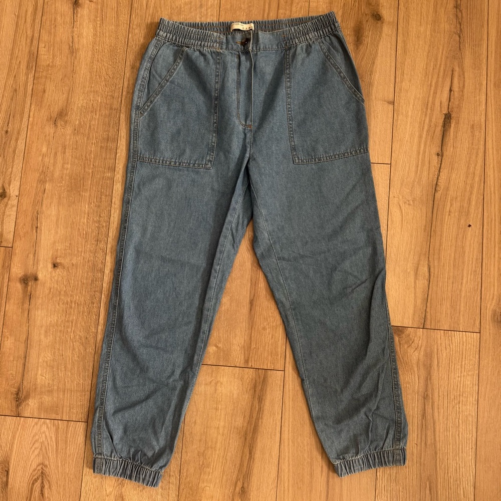 Cotton On Button Elastic Waist Jeans 8